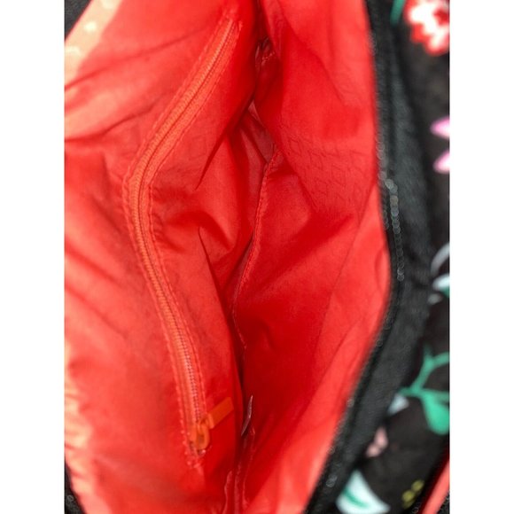 Vera Bradley Black Multi Floral Crossbody Purse (25513) - Picture 8 of 9